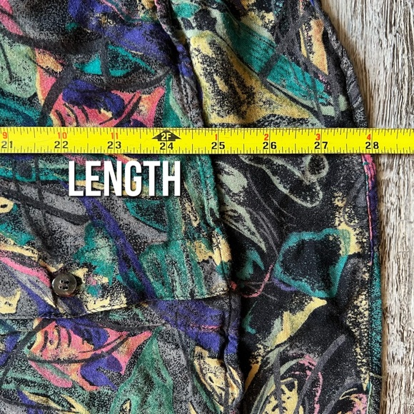 vintage 90s Fierce : rayon button up - Picture 8 of 11
